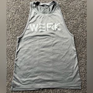 SPENGA Werk tank dry fit grey- small. Mesh back